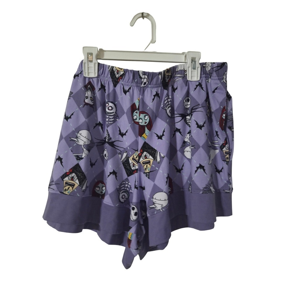 Disney Nightmare Before Christmas Pajama Set Womens L Short Sleeve - Picture 5 of 7